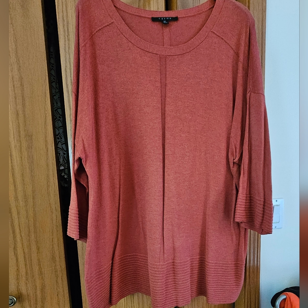 Plus size light weight sweater.